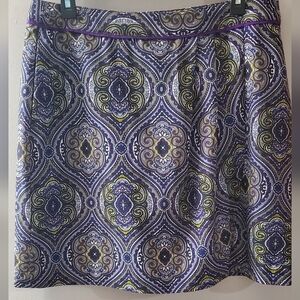 EP Pro Purple and Gold Patterned Mini Skort